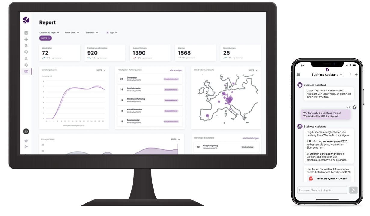 Ecran de calculator și telefon, reprezentând proiecte de dezvoltare de software și digitalizare.