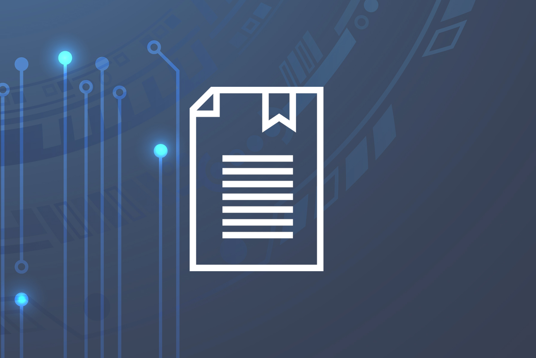 Reprezentare grafică a unei linii albe pe fond albastru, simbolizând claritatea și structura proceselor de securitate.